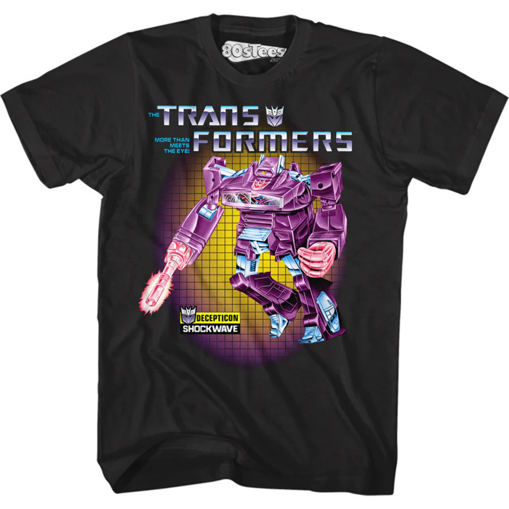 Transformers Box Art Shockwave Robot Graphic Unisex Fan T-Shirt